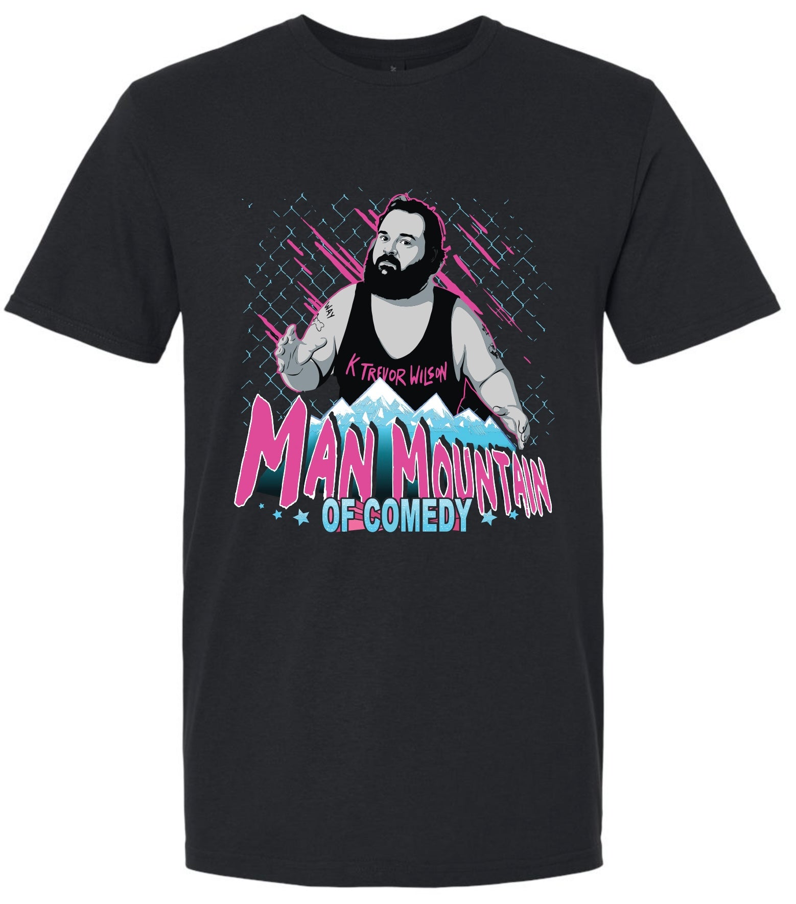 Man Mountain of Comedy T-Shirt - Black