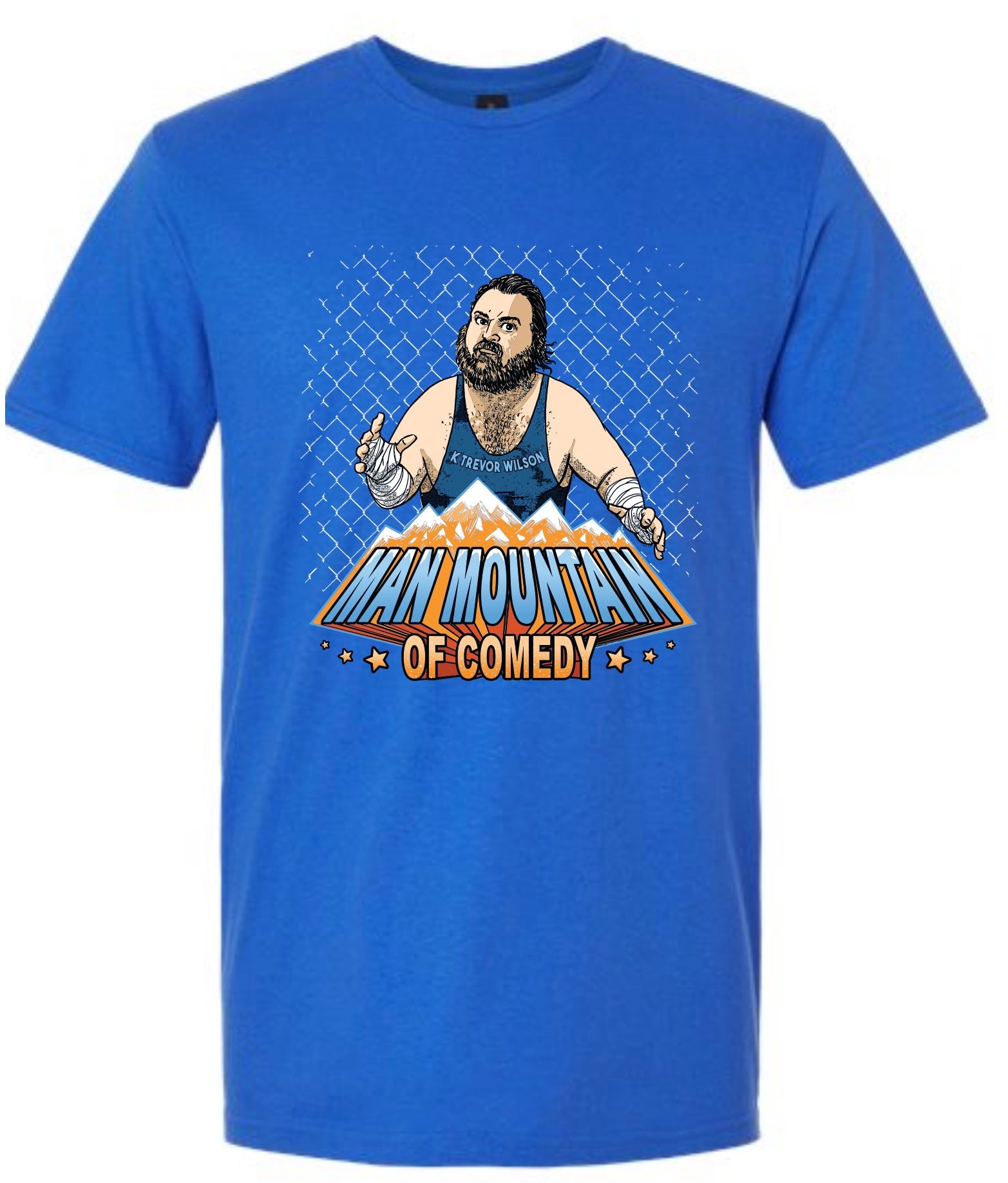 Man Mountain of Comedy T-Shirt Blue