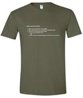 Penis Game T-Shirt - Military Green