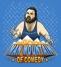 Man Mountain of Comedy Sticker - Blue